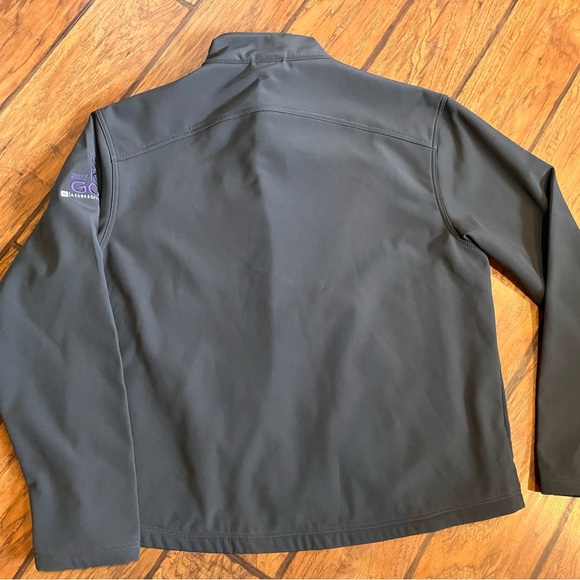 Fossa jacket mens 2XL gray full zip soft breathable stretch NWT performance Logo - Picture 10 of 13